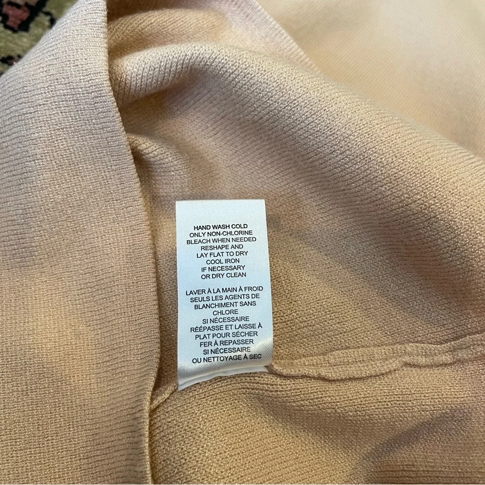 Ellie Tahari Tan Front Slit Tank Top Size XS - Picture 7 of 7